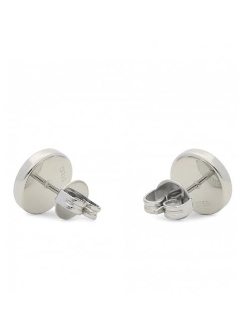 CLEAR CRYSTAL AND LOGO STUDS Earrings SILVER - Earrings