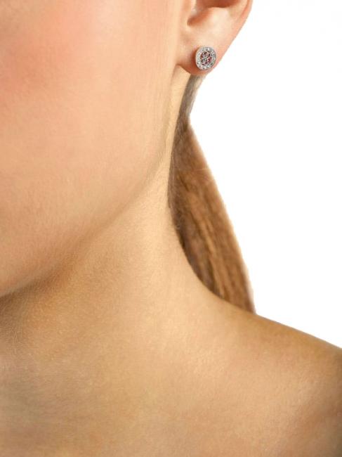 4G LOGO CRYSTAL STUD Earrings SILVER - Earrings