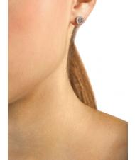 GUESS 4G LOGO CRYSTAL STUD Earrings SILVER - Earrings - 2