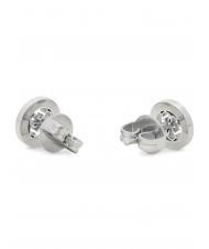 GUESS 4G LOGO CRYSTAL STUD Earrings SILVER - Earrings - 3