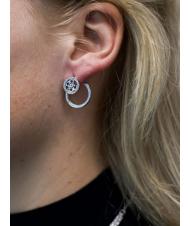 GUESS 2 CIRCLES PAVE STUD Earrings - Earrings