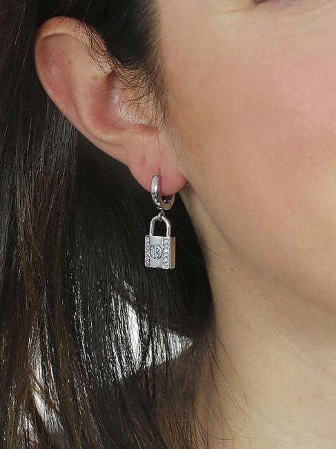 4G PADLOCK HUGGIES Earrings SILVER - Earrings