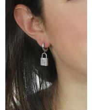 GUESS 4G PADLOCK HUGGIES Earrings SILVER - Earrings - 2
