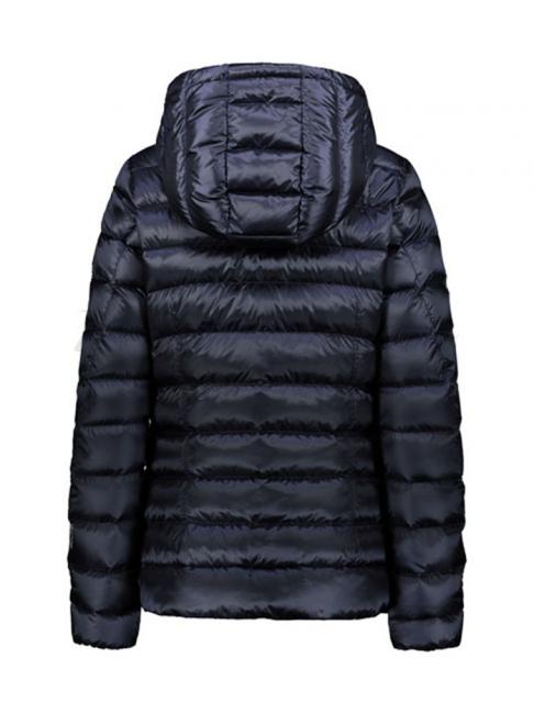 KRIZIA Down jacket with hood and fur navy / dark navy - Women's down jackets