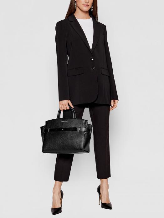 Calvin Klein Ck Code M Medium Tote Bag Ckblack - Buy At Outlet Prices!
