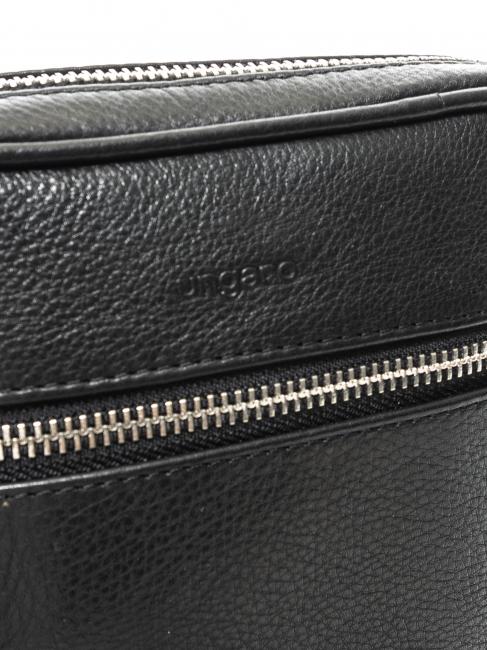 TECH Leather bag black - Over-the-shoulder Bags for Men