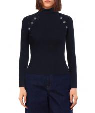 JOHN RICHMOND DESTINYS Turtleneck sweater with buttons - Women's Sweaters