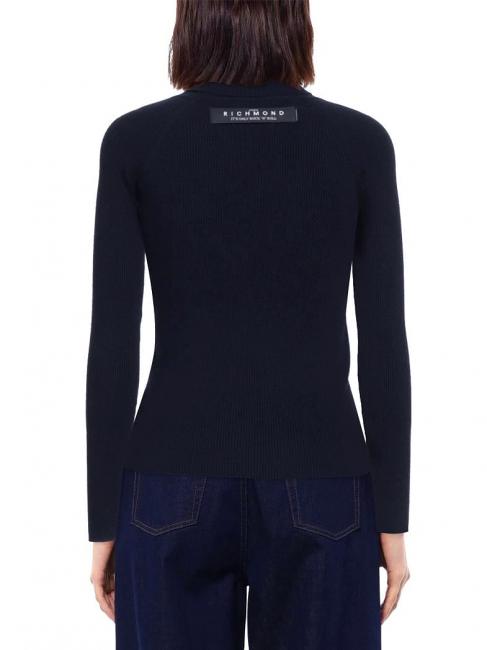 DESTINYS Turtleneck sweater with buttons blue - Women's Sweaters