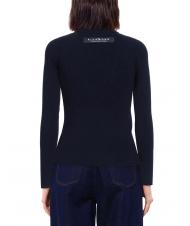 JOHN RICHMOND DESTINYS Turtleneck sweater with buttons blue - Women's Sweaters - 3