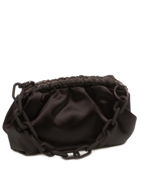 THALIA FRAME Small satin clutch BLACK - Women&rsquo;s Bags