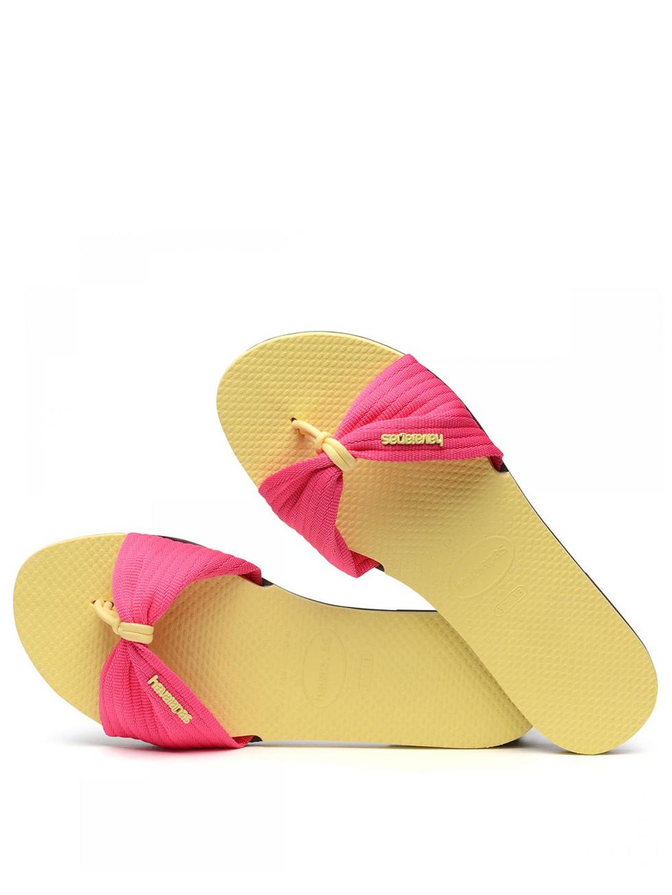 Havaianas You St Tropez Flip Flops Lemon Yellow Buy At Outlet Prices