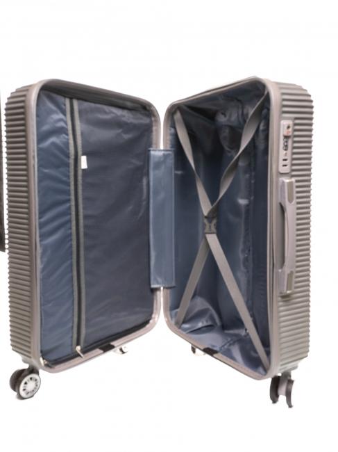 LUCKY Medium size trolley steel - Rigid Trolley Cases