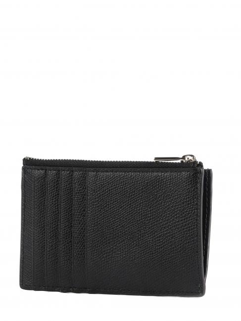 CAMELIA Flat leather wallet Black - Women’s Wallets