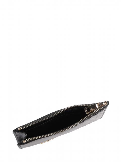 CAMELIA Flat leather wallet Black - Women’s Wallets