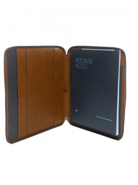 CAMPIONARIO - BLUE SQUARE SPECIAL A4 clipboard LEATHER - Tablet holder& Organizer