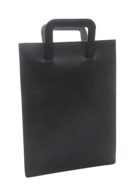 IPad carrying bag DAVID, in leather Black - Women&rsquo;s Bags
