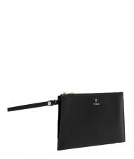 FURLA CAMELIA Leather clutch Black - Women&rsquo;s Bags - 2