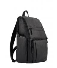 PIQUADRO CHARLIE 15.6" laptop backpack, in leather - Laptop backpacks