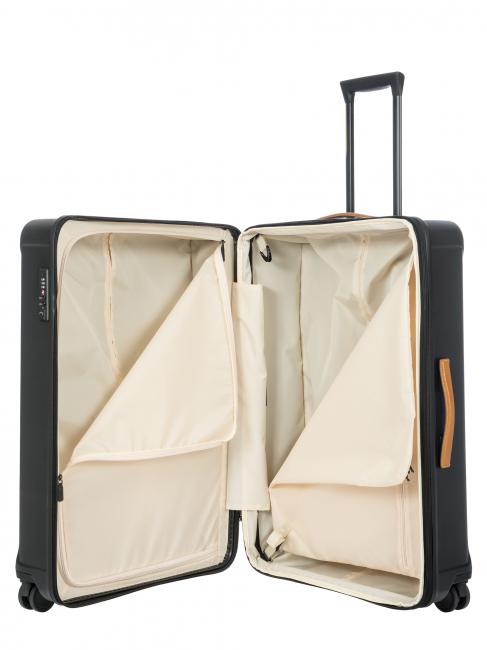 CAPRI Large trolley with USB port Black - Rigid Trolley Cases