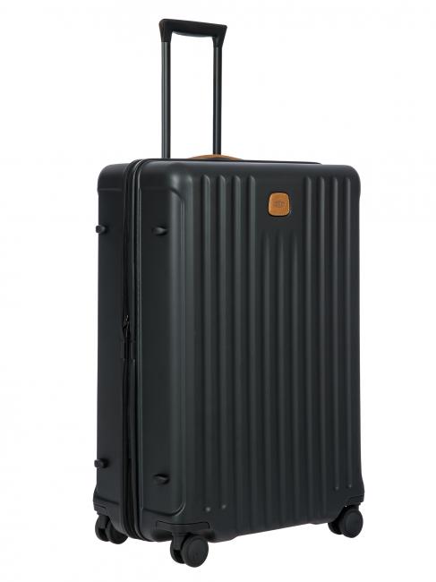 CAPRI Large trolley with USB port Black - Rigid Trolley Cases
