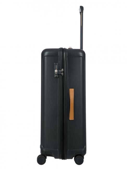 CAPRI Large trolley with USB port Black - Rigid Trolley Cases