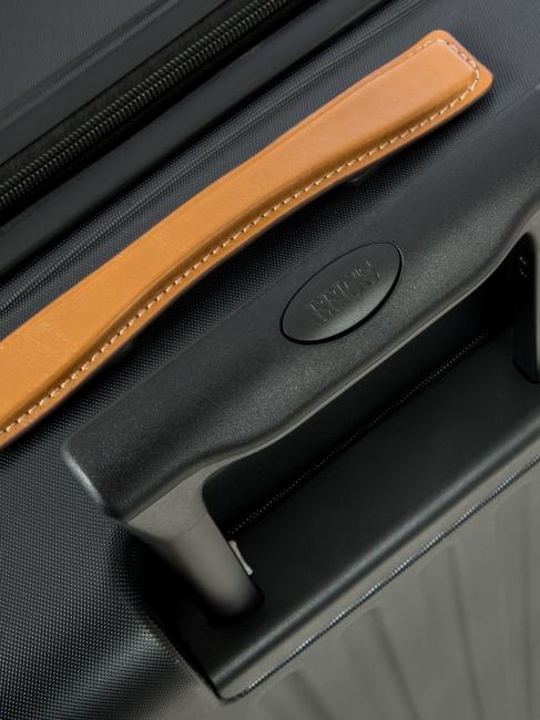 CAPRI Large trolley with USB port Black - Rigid Trolley Cases