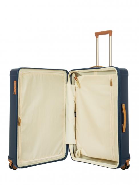 CAPRI Large trolley with USB port blue - Rigid Trolley Cases