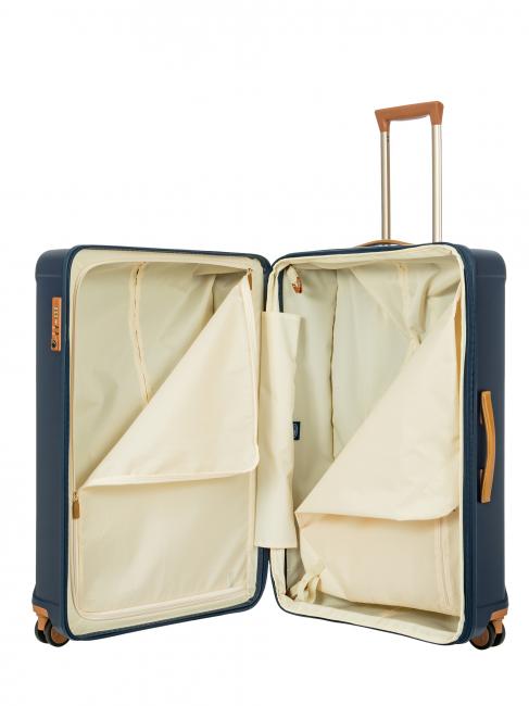 CAPRI Large trolley with USB port blue - Rigid Trolley Cases