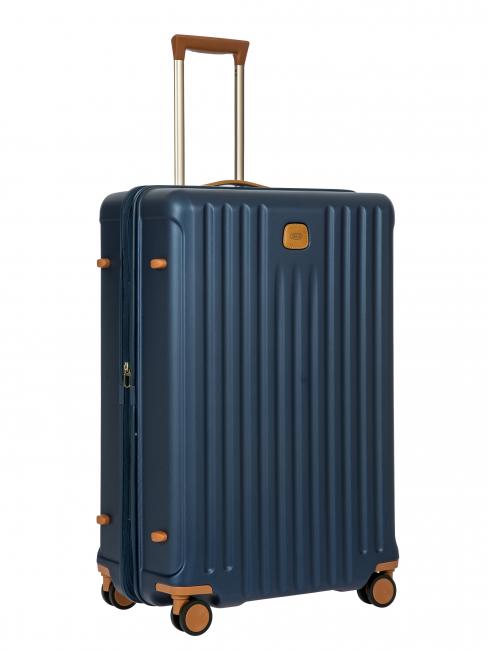 CAPRI Large trolley with USB port blue - Rigid Trolley Cases