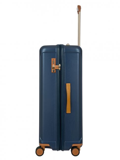 CAPRI Large trolley with USB port blue - Rigid Trolley Cases