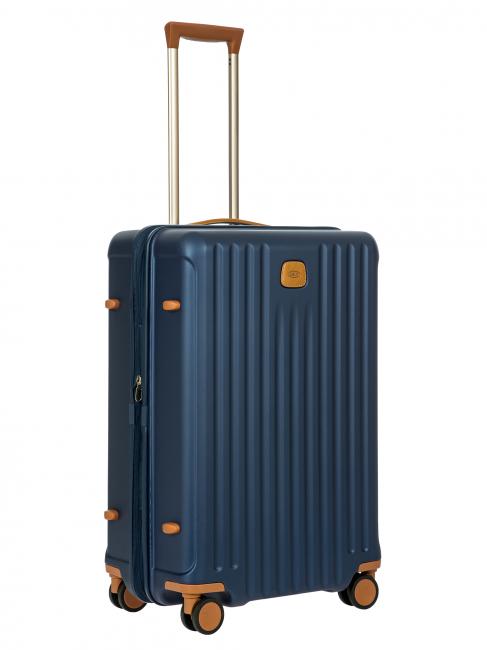 CAPRI Medium trolley with USB port blue - Rigid Trolley Cases