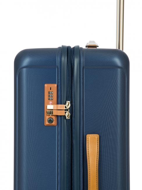 CAPRI Medium trolley with USB port blue - Rigid Trolley Cases