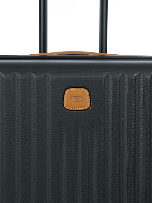 CAPRI Medium trolley with USB port Black - Rigid Trolley Cases