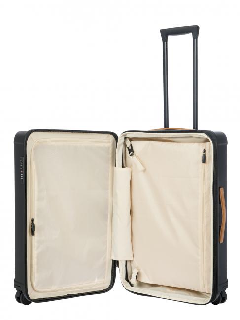 CAPRI Medium trolley with USB port Black - Rigid Trolley Cases