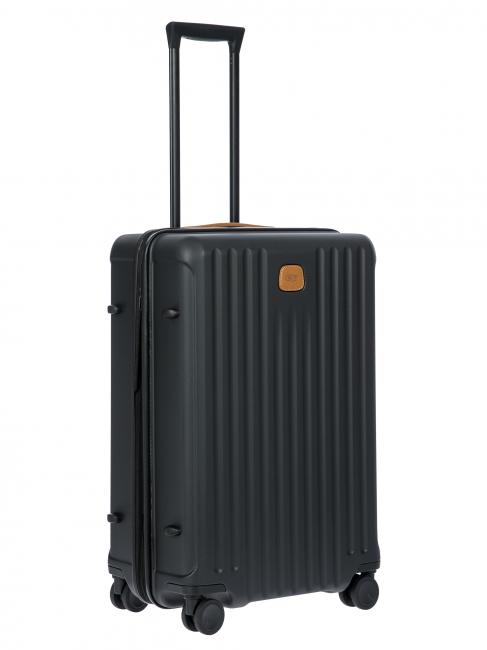 CAPRI Medium trolley with USB port Black - Rigid Trolley Cases
