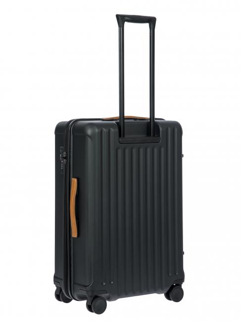 CAPRI Medium trolley with USB port Black - Rigid Trolley Cases