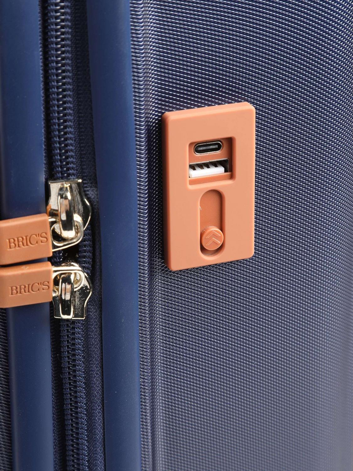 Bric s Capri Hand Luggage With Usb Port Blue Buy At Outlet Prices