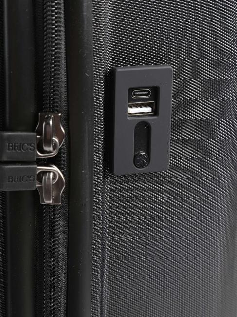 CAPRI Hand luggage with USB port Black - Hand luggage