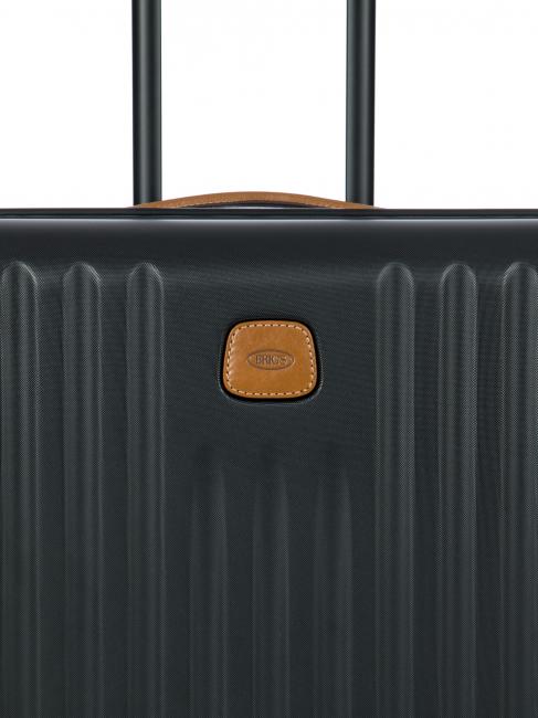 CAPRI Large trolley with USB port Black - Rigid Trolley Cases