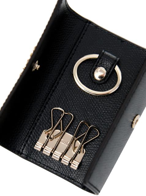 CAMELIA Leather key case Black - Women&rsquo;s Wallets