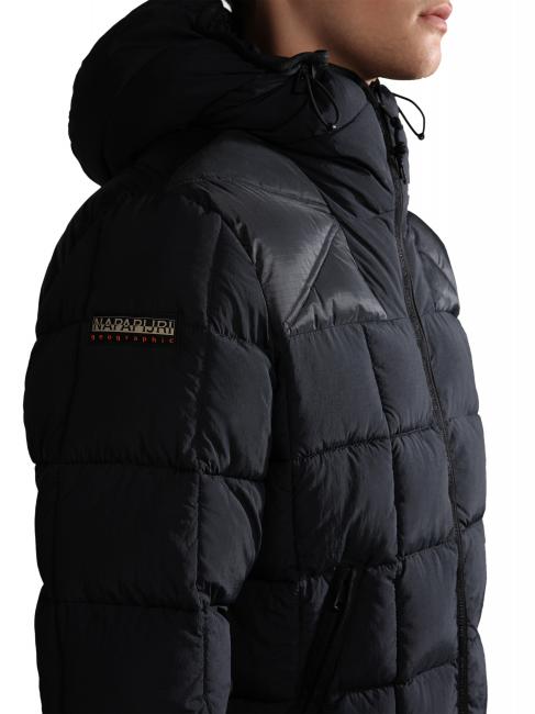 ARIEL 1 Quilted jacket with hood black 041 - Men's down jackets
