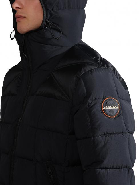 ARIEL 1 Quilted jacket with hood black 041 - Men's down jackets