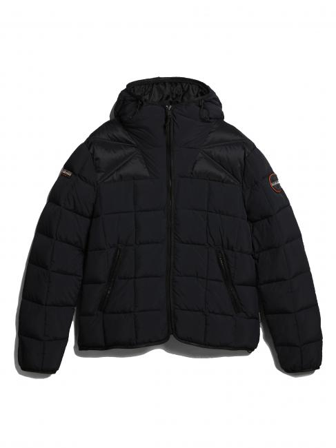 ARIEL 1 Quilted jacket with hood black 041 - Men's down jackets