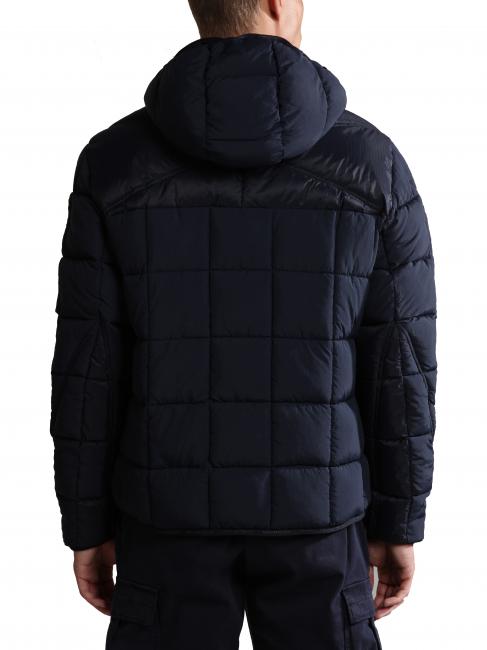 ARIEL 1 Quilted jacket with hood blu marine - Men's down jackets