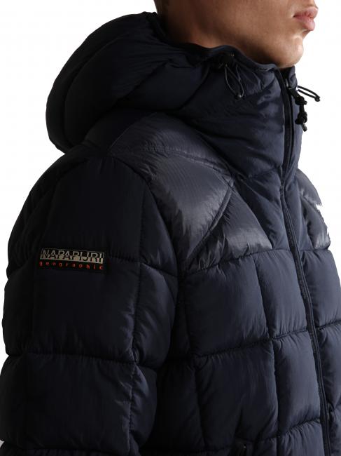 ARIEL 1 Quilted jacket with hood blu marine - Men's down jackets