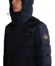 NAPAPIJRI ARIEL 1 Quilted jacket with hood blu marine - Men's down jackets - 4