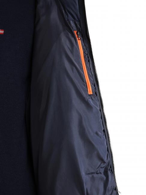 ARIEL 1 Quilted jacket with hood blu marine - Men's down jackets