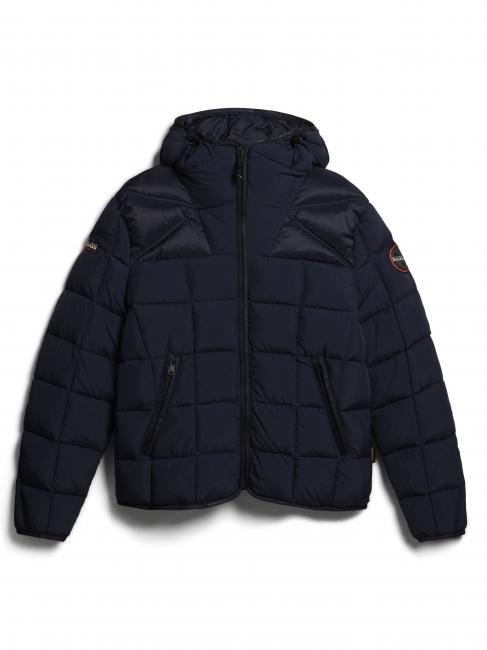 ARIEL 1 Quilted jacket with hood blu marine - Men's down jackets