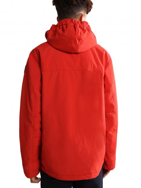 KIDS RAINFOREST WINTER Anorak jacket red poppies - Baby Jackets
