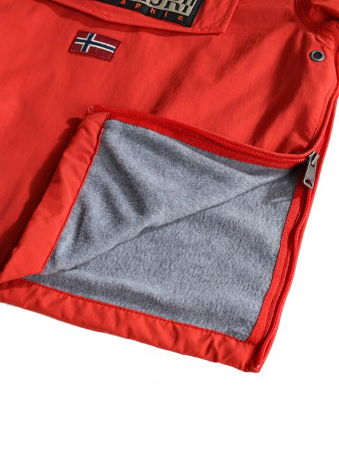 KIDS RAINFOREST WINTER Anorak jacket red poppies - Baby Jackets